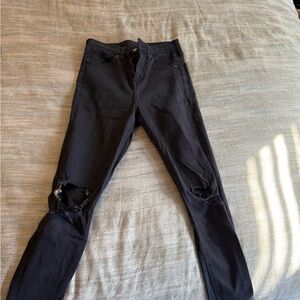 Topshop Black Denim Jeans